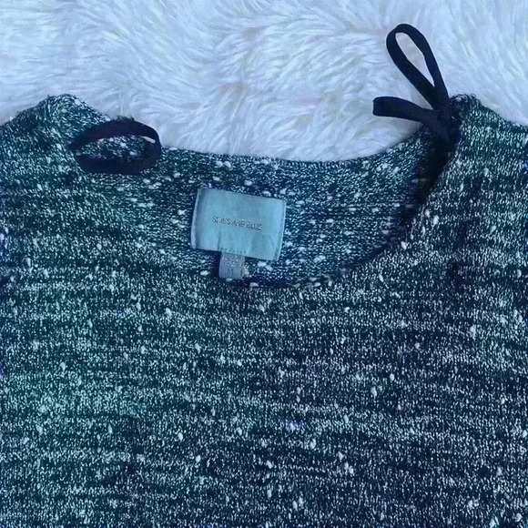 Skies Are Blue Twofer Top.  Gray and black and white.  Size medium. Dressy. - Picture 2 of 5